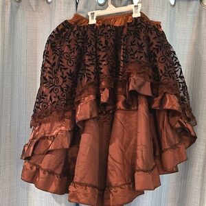 Beautiful High Low Skirt Velvet lace